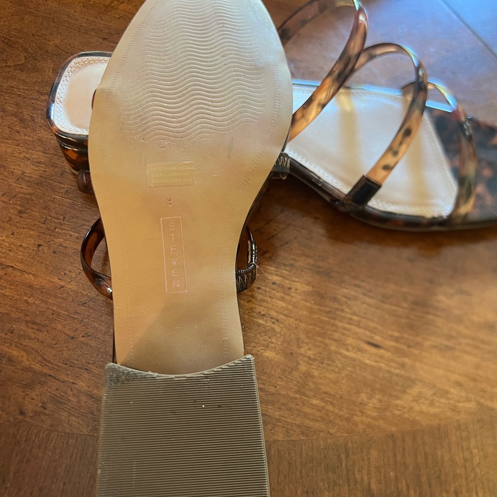 Steven New York Tortoise Shell Sandals